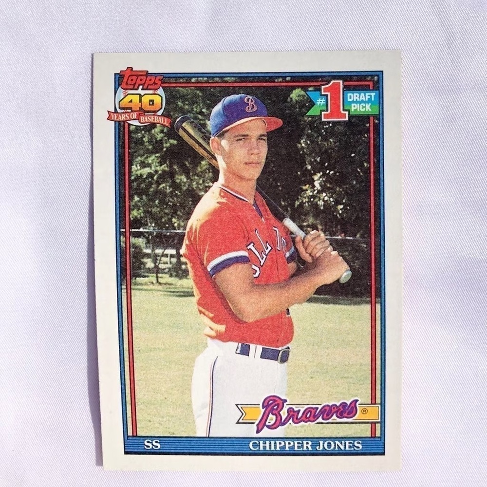 1991 Topps Chipper Jones “#1 Draft Pick” Card